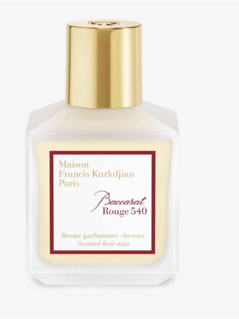 BACCARAT ROUGE 540 SCENTED HAIR MIST 70 ML. Opened. - Picture 3 of 5